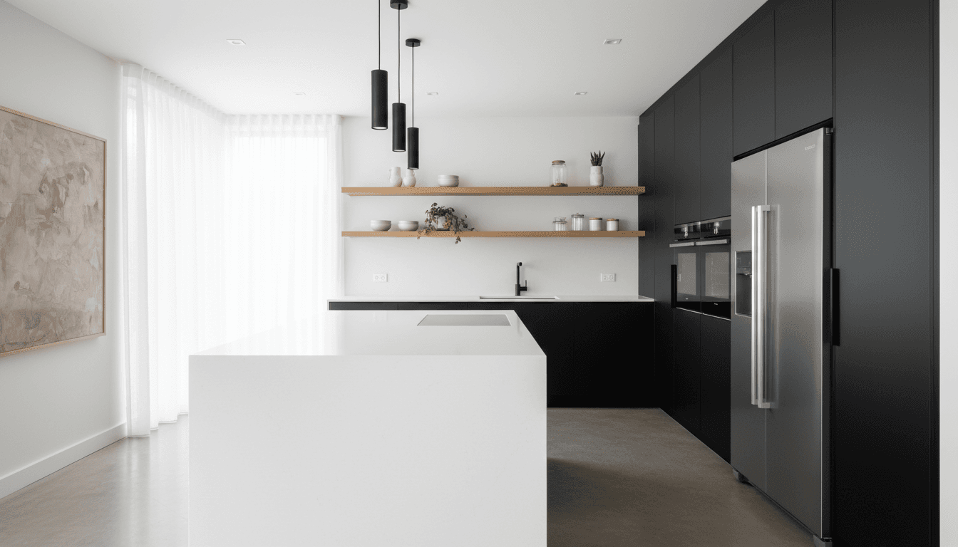 Finished modern kitchen renovation in Toronto
